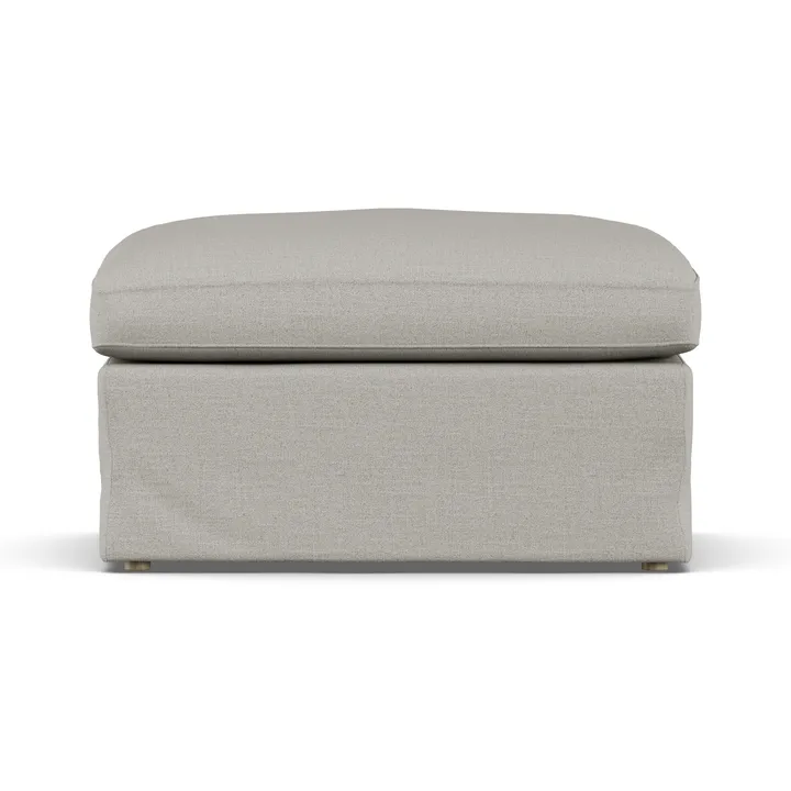 린네비크 풋스툴 - Same Grey 6673-white-oiled oak, with skirt - 1898