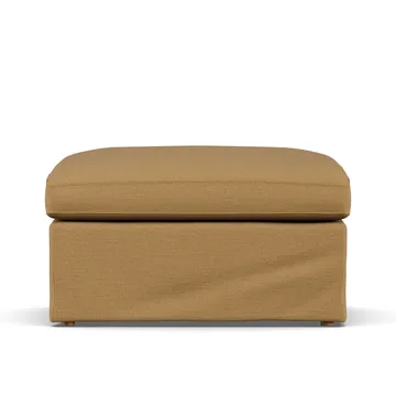 린네비크 풋스툴 - Same Ochre 6676-white-oiled oak, with skirt - 1898