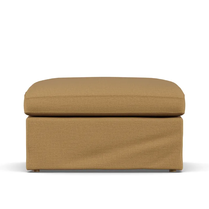 린네비크 풋스툴 - Same Ochre 6676-white-oiled oak, with skirt - 1898