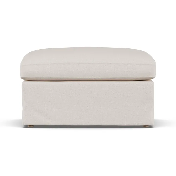 린네비크 풋스툴 - Same Off White 6671-white-oiled oak, with skirt - 1898