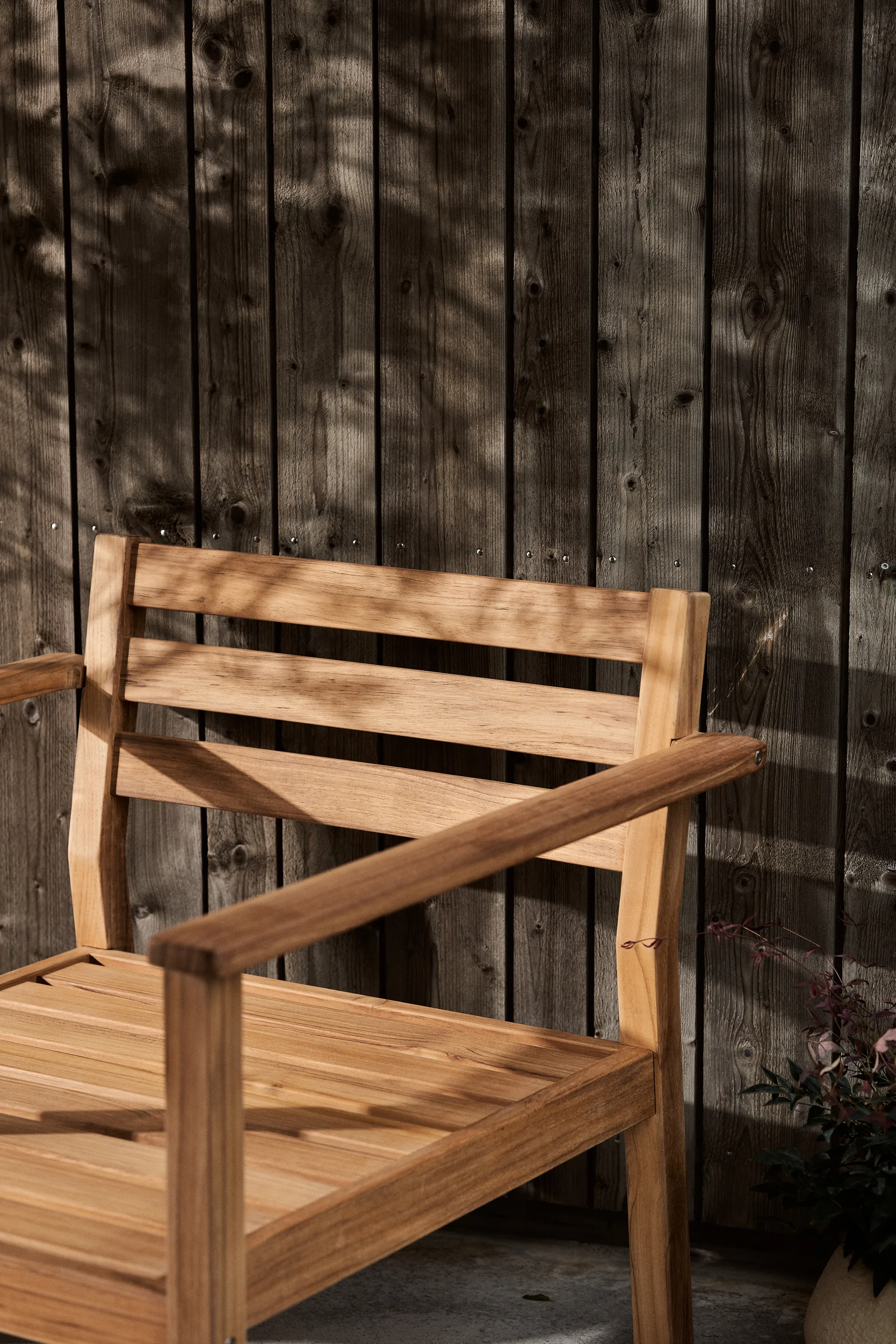 Stockaryd loungefåtölj teak/light grey,  1898