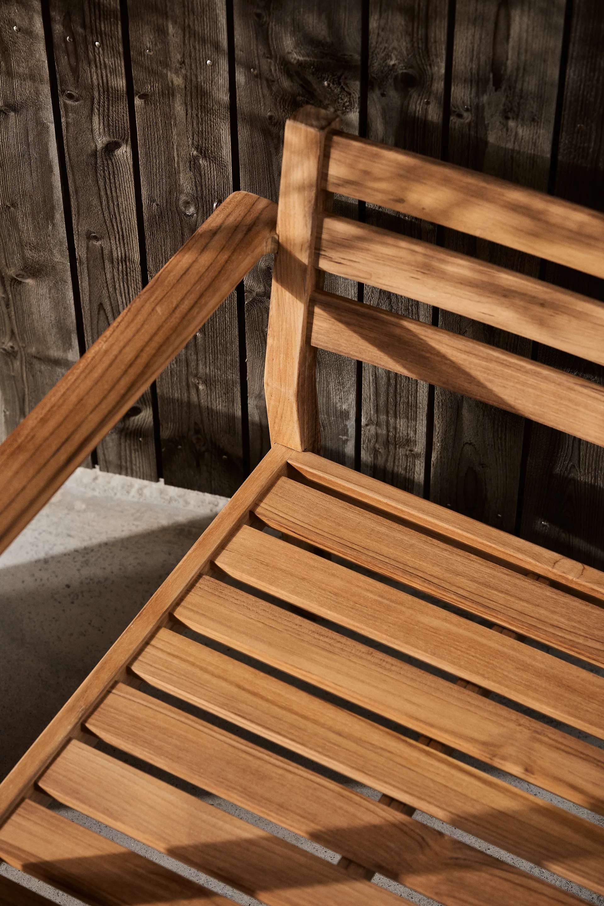 Stockaryd loungefåtölj teak/light grey,  1898