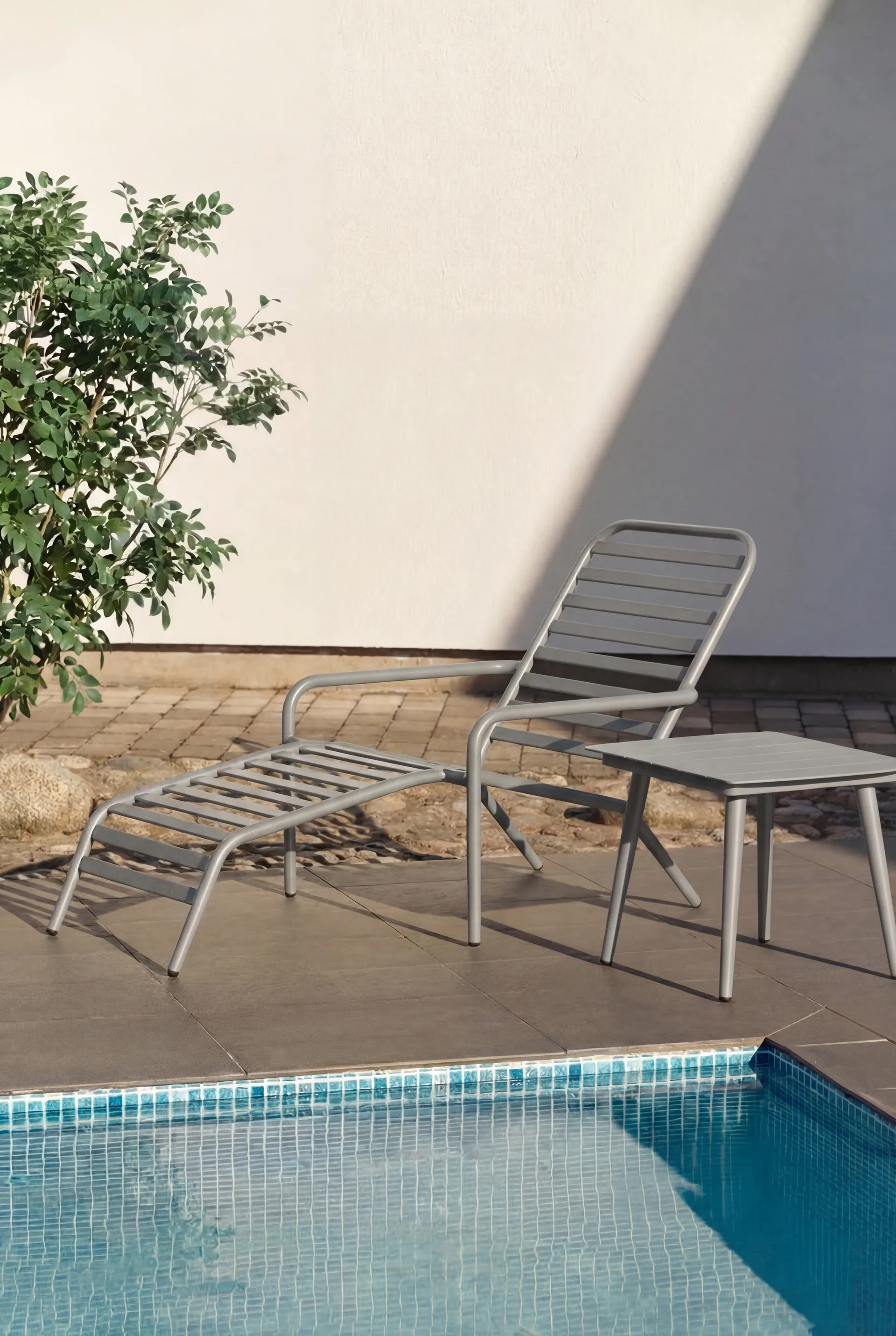 마르살라 사이드 테이블, Taupe, 55x50 cm 1898