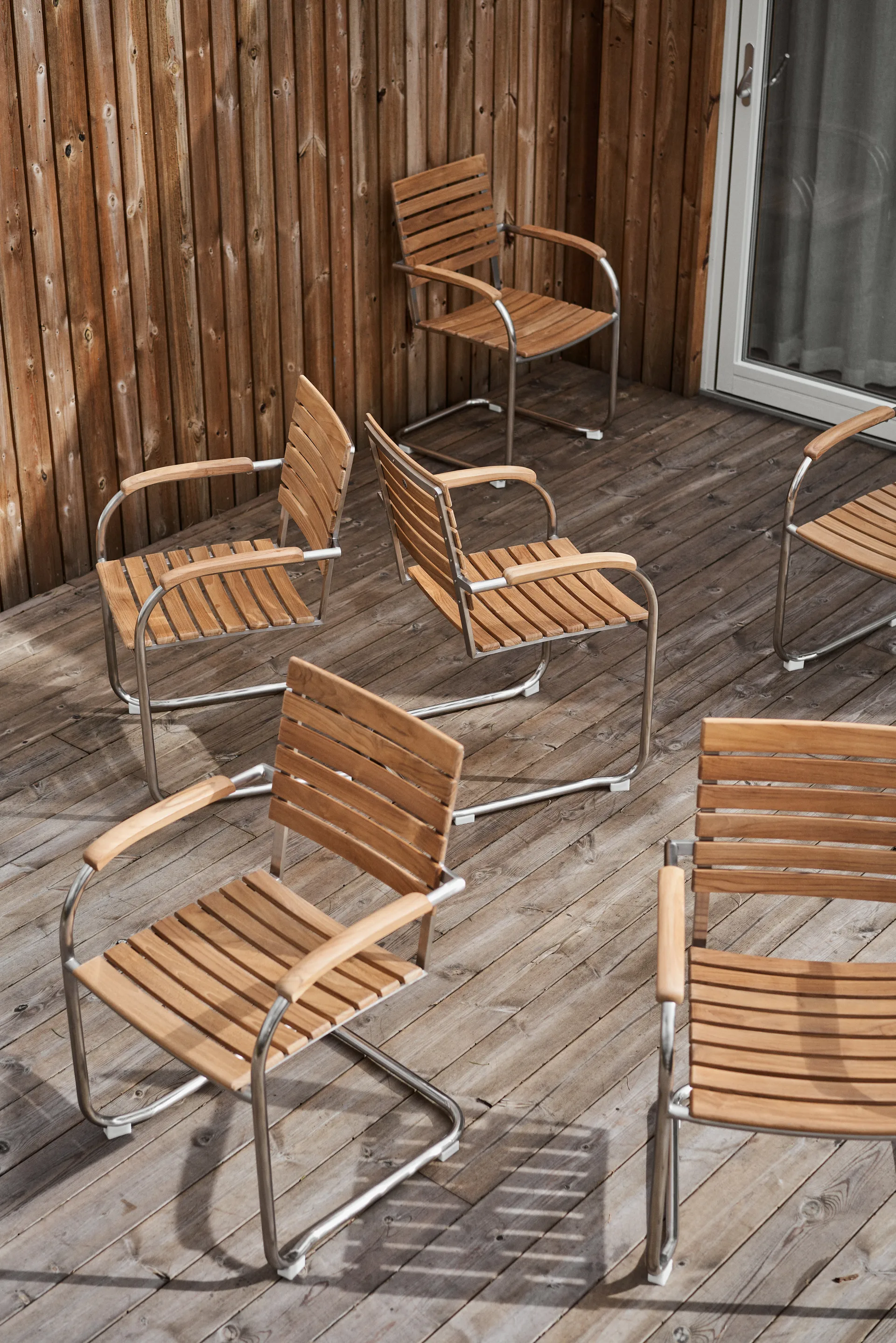 로르빅 다이닝 체어, Teak-stainless steel 1898