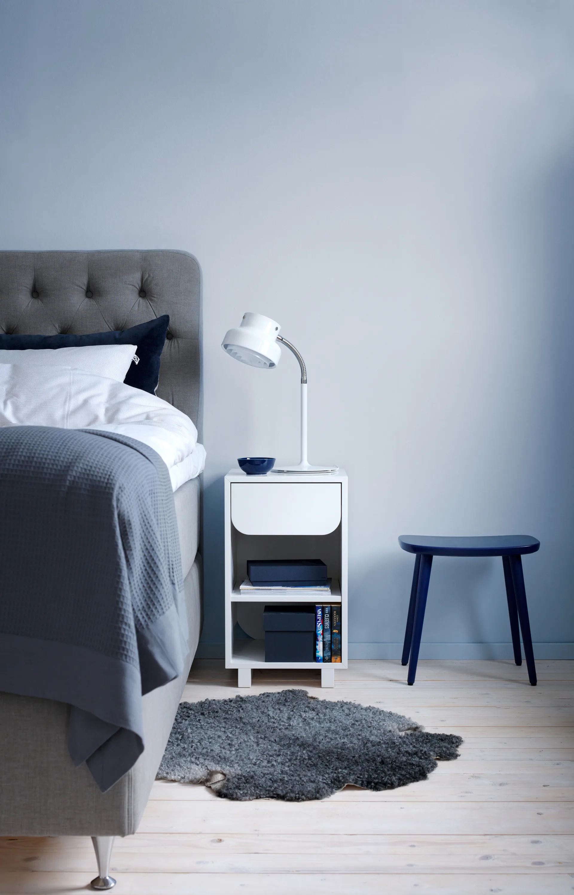 Vidja 베드사이드 테이블, White 1898