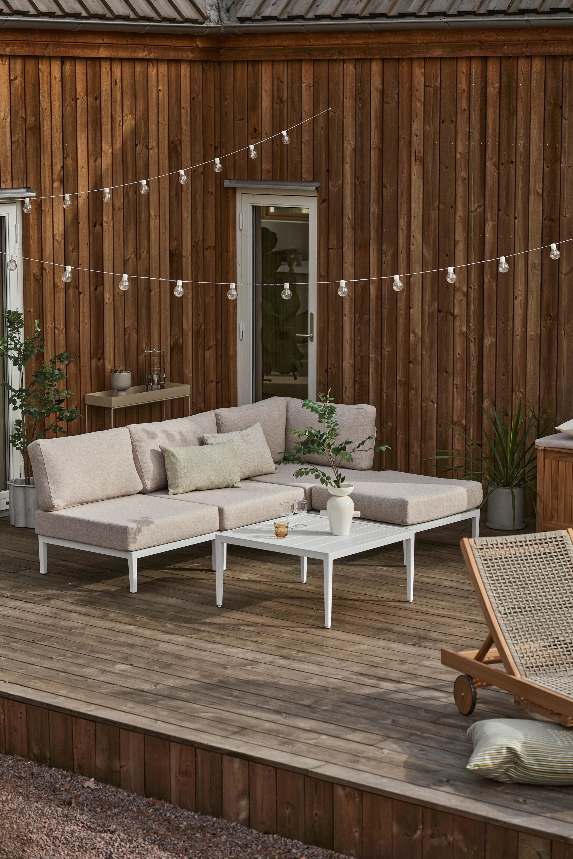 산탄데르 모듈 소파 센터 모듈, White-beige 1898