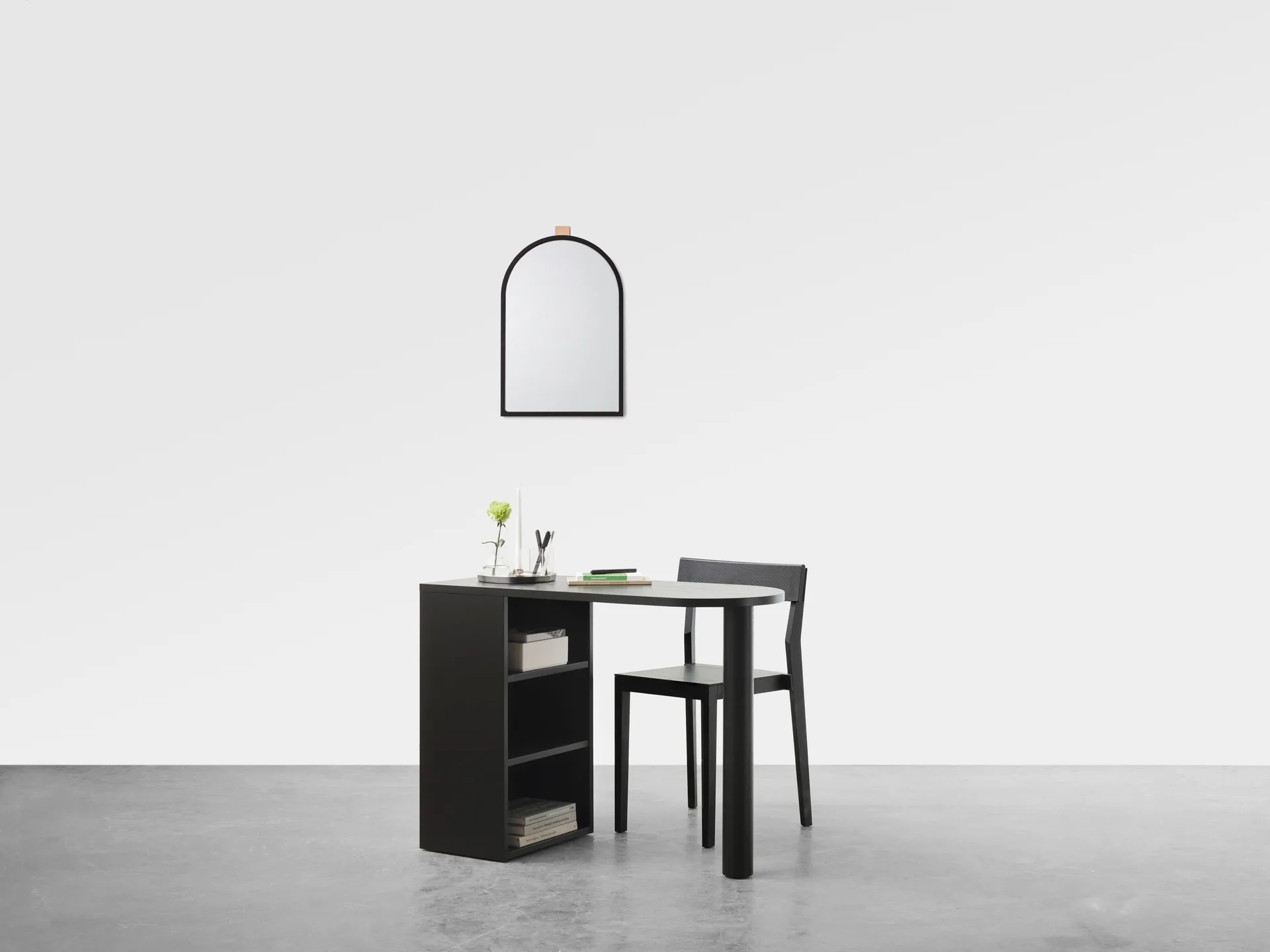 에코 벽 거울, Black, 43x63 cm A2 | 에이투