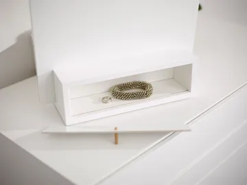 미 수납형 탁상 거울 - White, 34x57x30 cm - A2 | 에이투