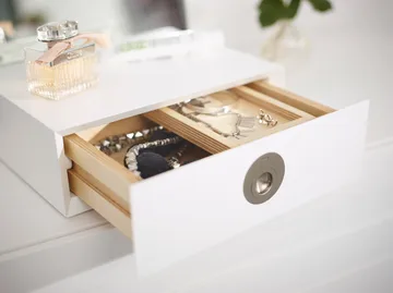 미 수납형 탁상 거울 - White, 34x57x30 cm - A2 | 에이투