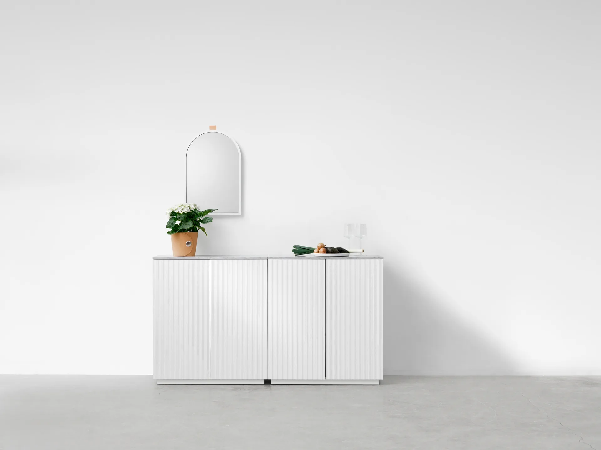 에코 벽 거울, White, 43x63 cm A2 | 에이투