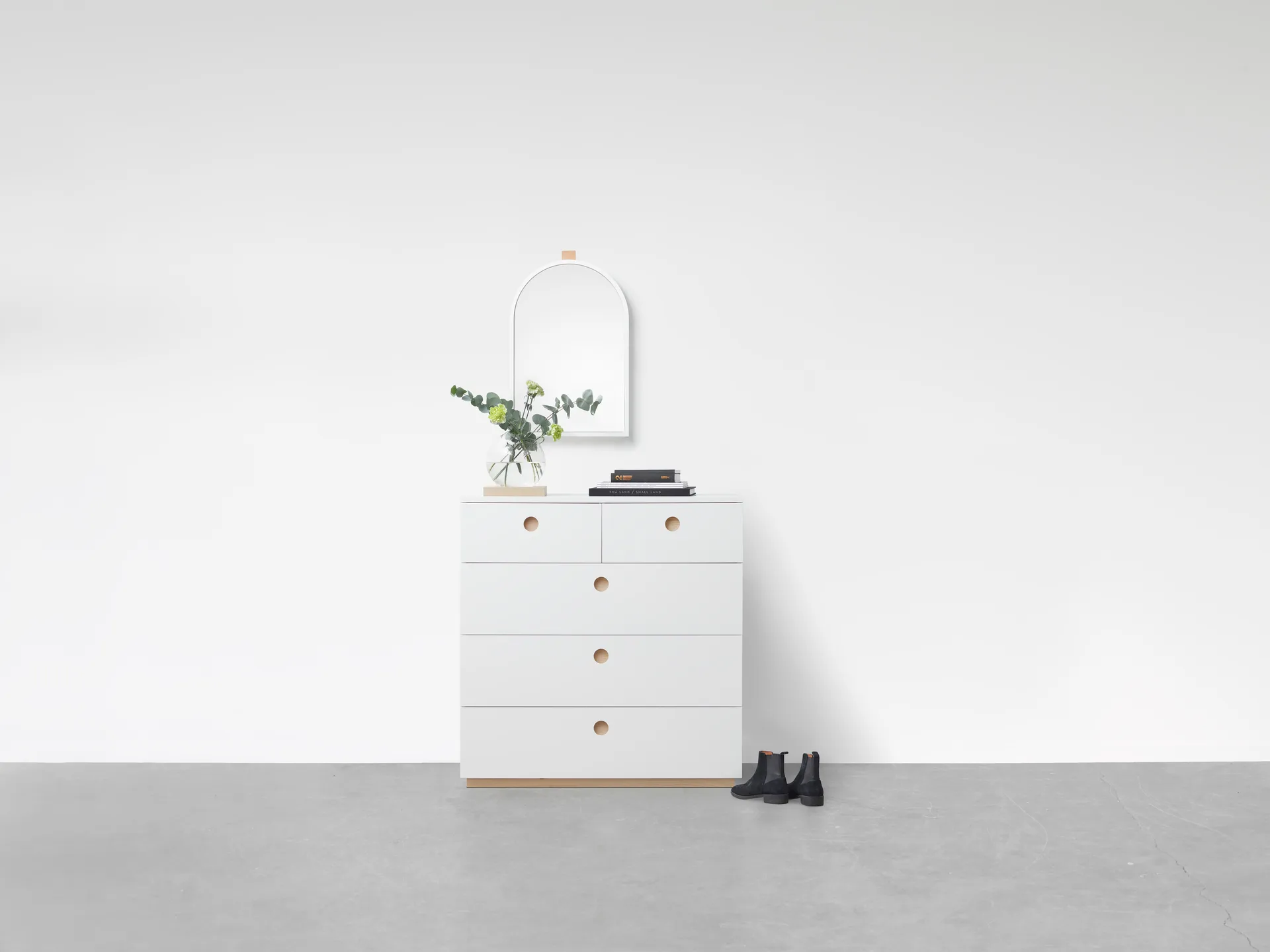 에코 벽 거울, White, 43x63 cm A2 | 에이투