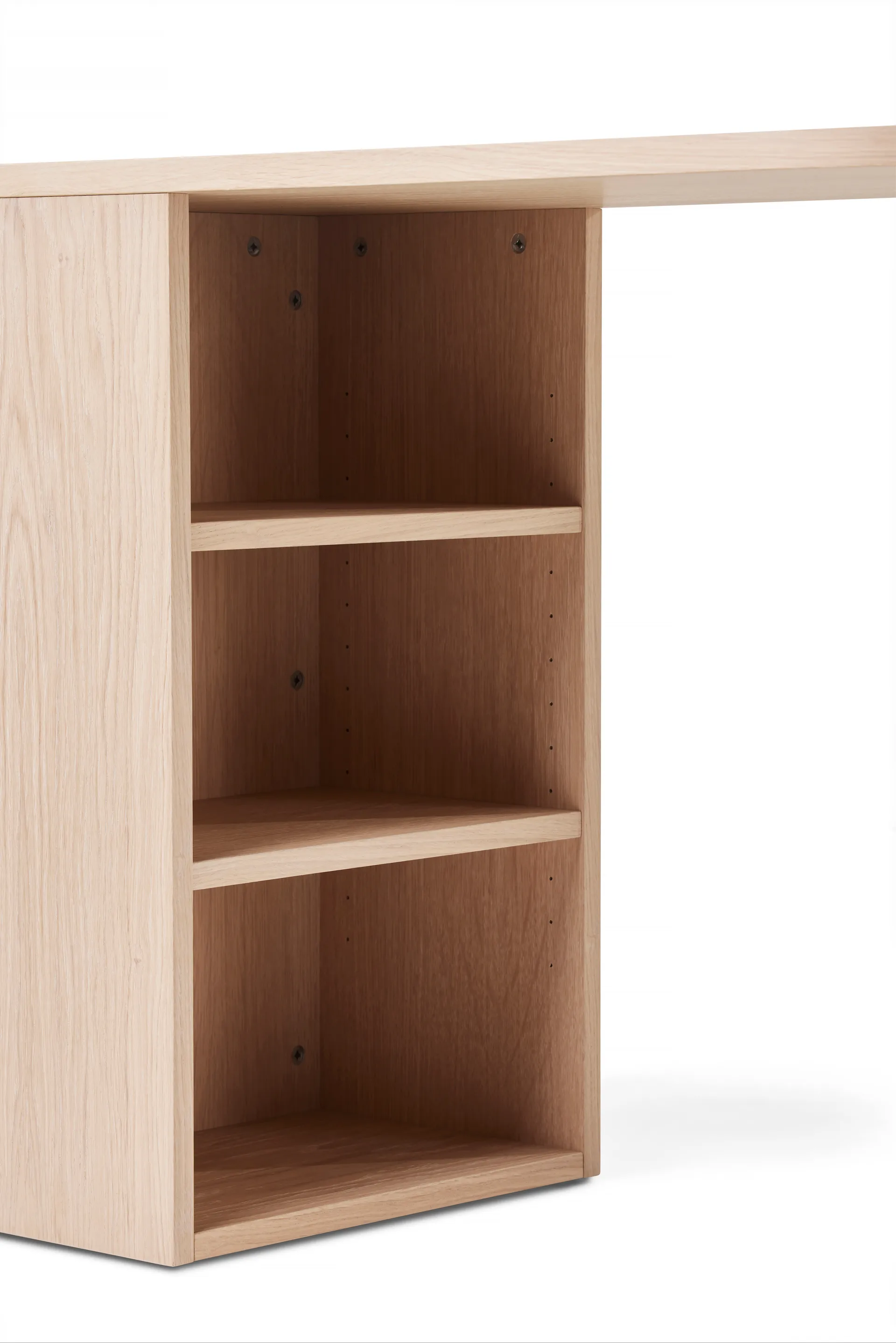 허브 데스크, White-Oiled Oak, 100x73x43 cm A2 | 에이투