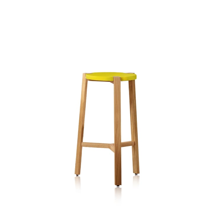 해피 바 스툴 로우 - Yellow, oak legs - A2 | 에이투