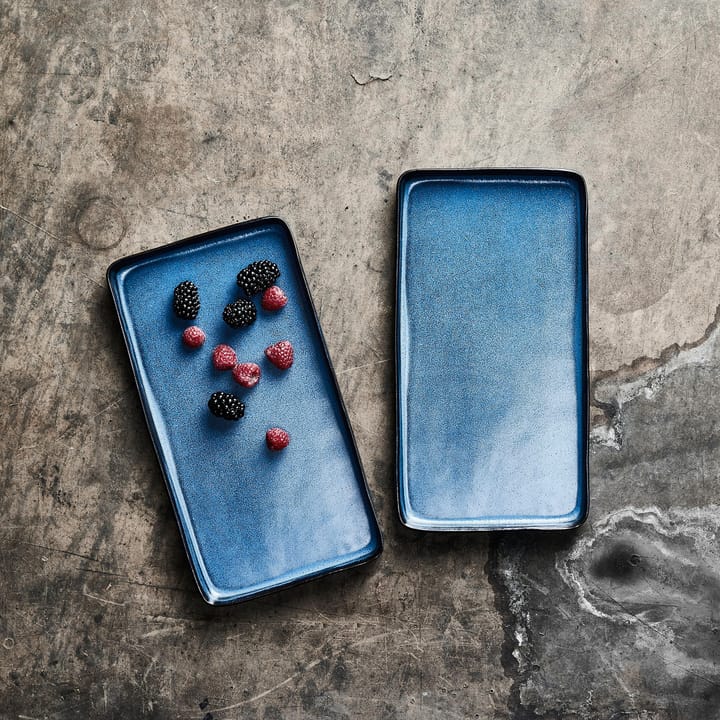 로 소서 18x34 cm 2개 세트, midnight blue Aida | 아이다