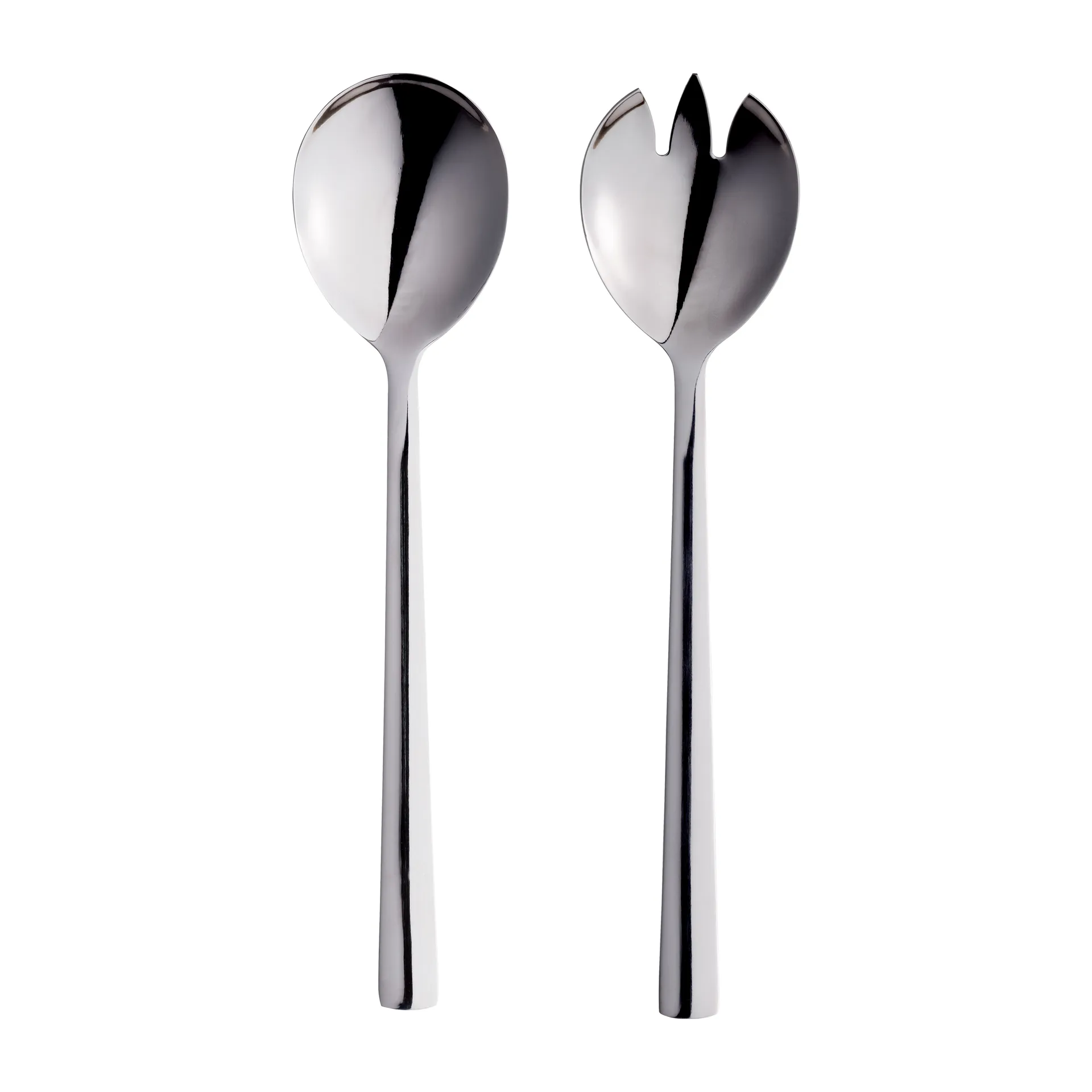 로 로 샐러드 커트러리 2 피스, Blank polished stainless steel Aida | 아이다
