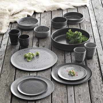 로 접시 Ø20 cm - grey with dots - Aida | 아이다