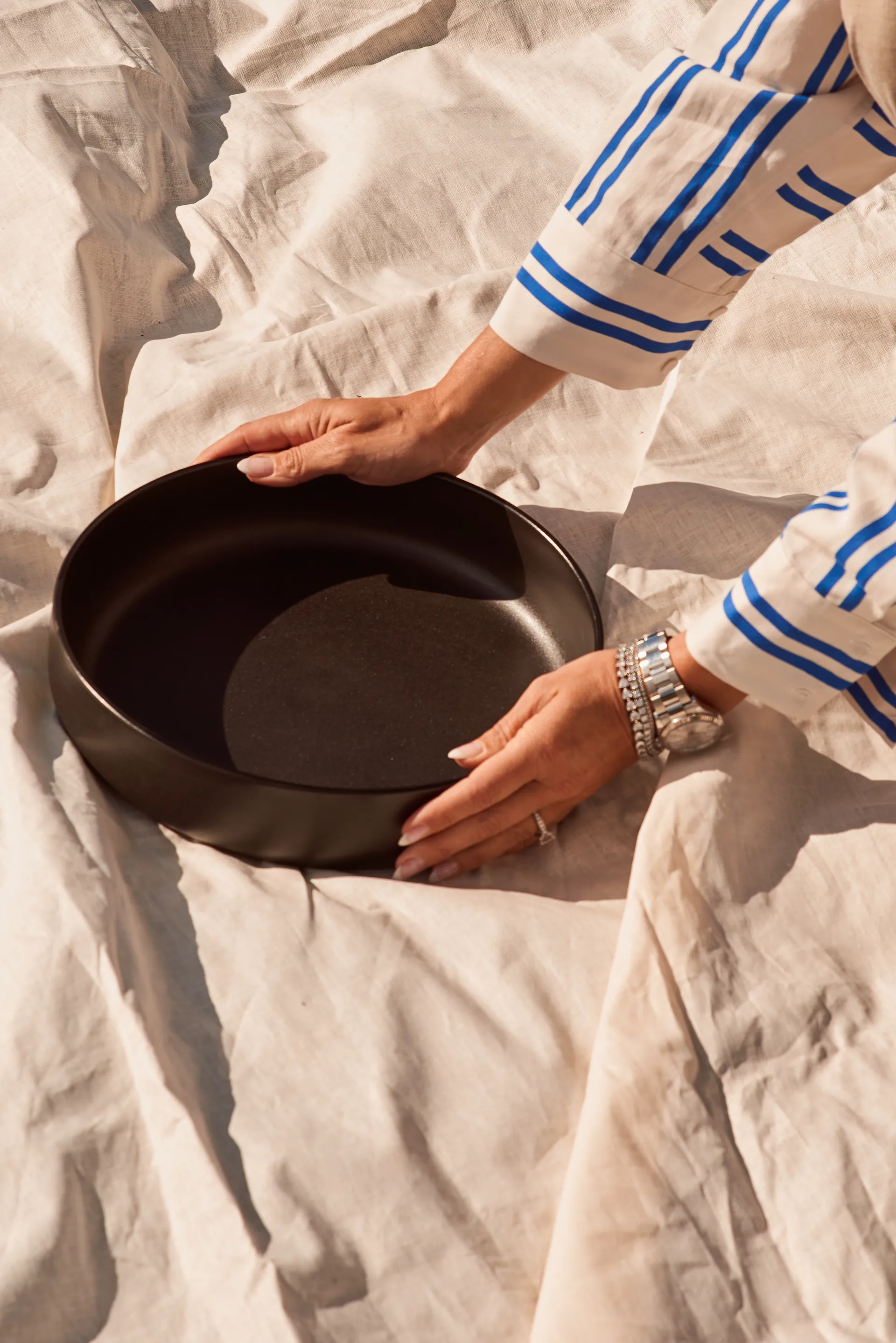 로 서빙 보울 Ø30cm, Titanium Black Aida | 아이다