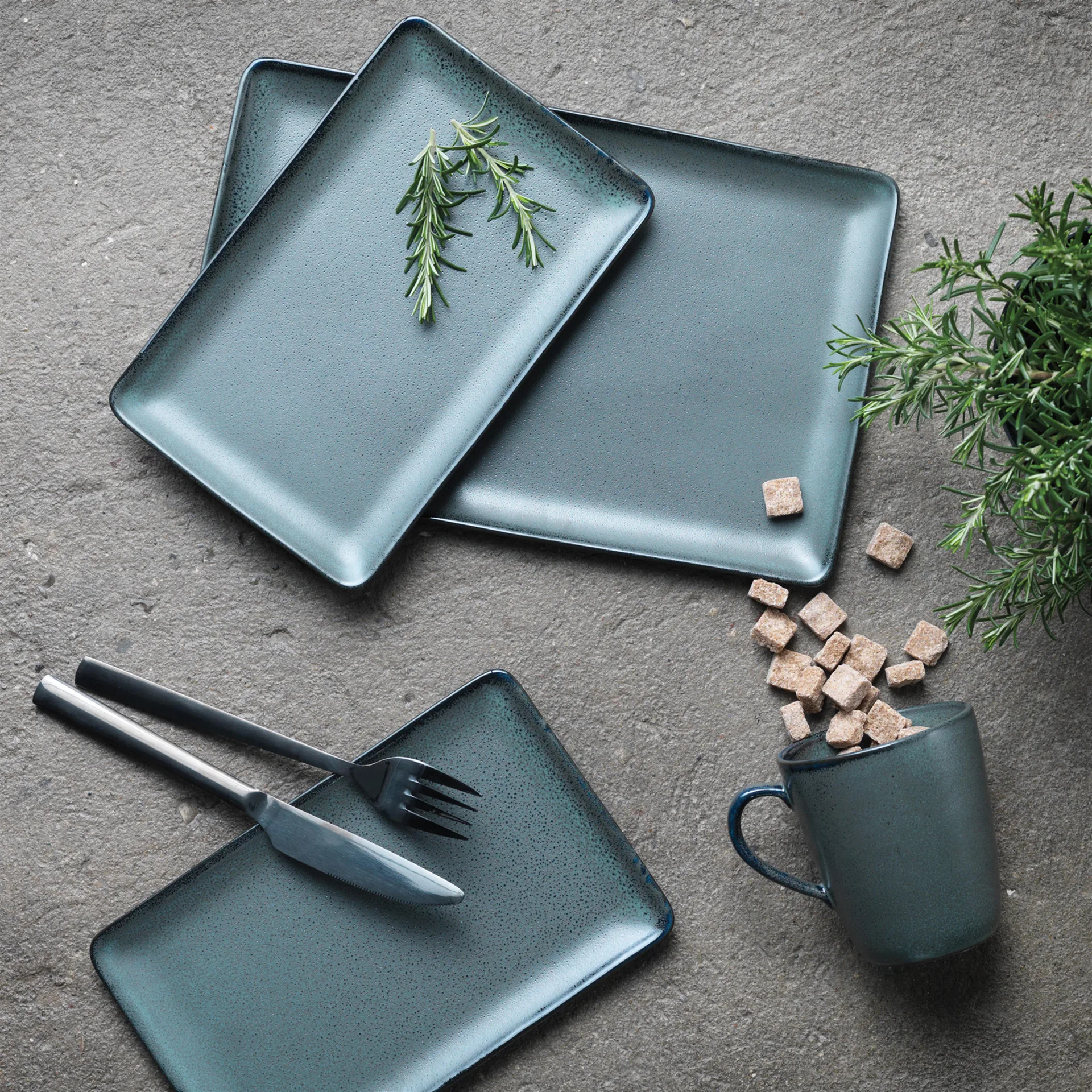 로 접시 31.5x20 cm, Northern green Aida | 아이다