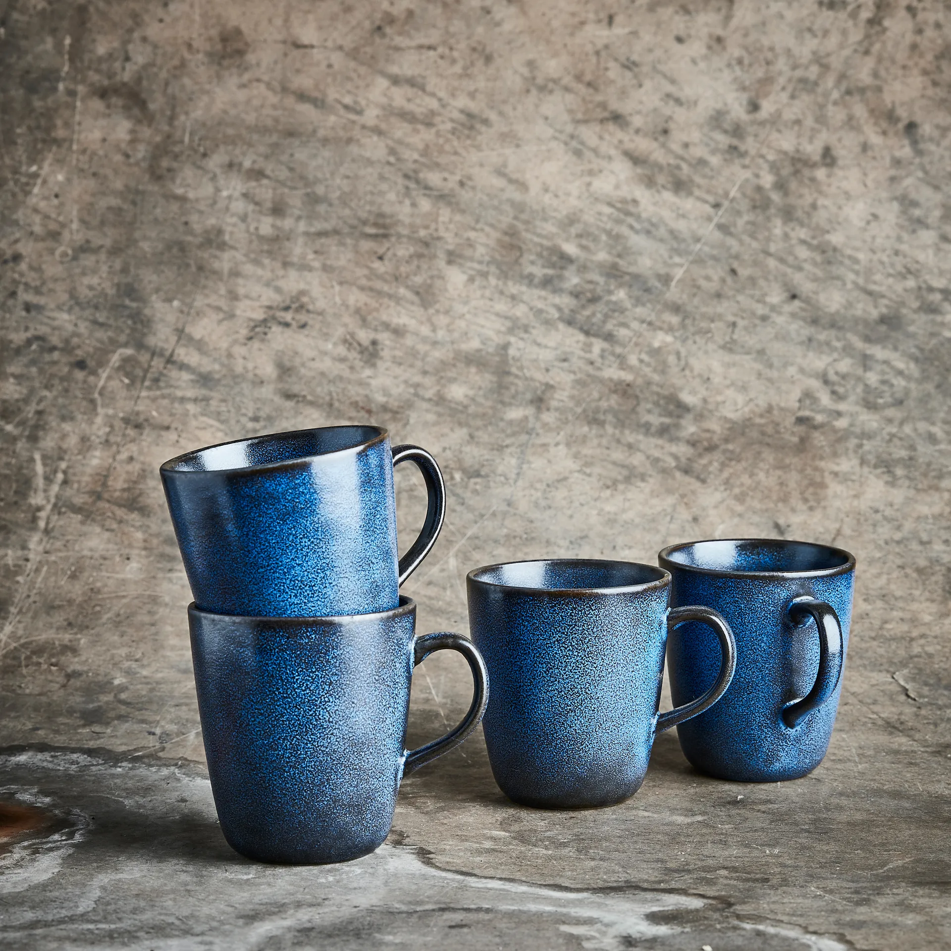 로 머그 35 cl 4개 세트, midnight blue Aida | 아이다