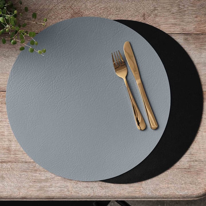 콰드로 테이블 매트 Ø38 cm 1 pcs, Black-grey-reversible Aida | 아이다