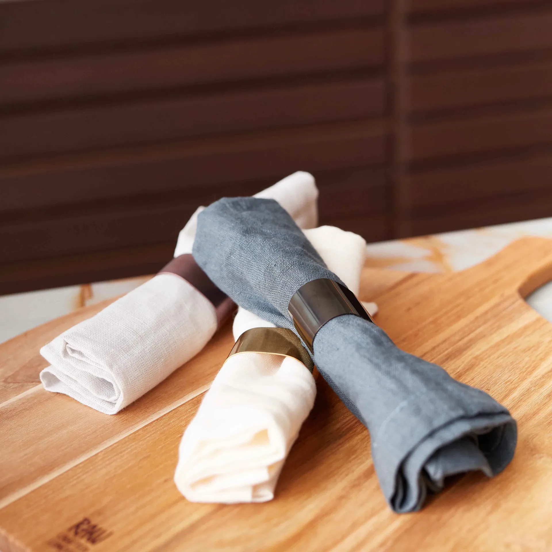 로 냅킨 홀더 4개 세트, Gold Aida | 아이다