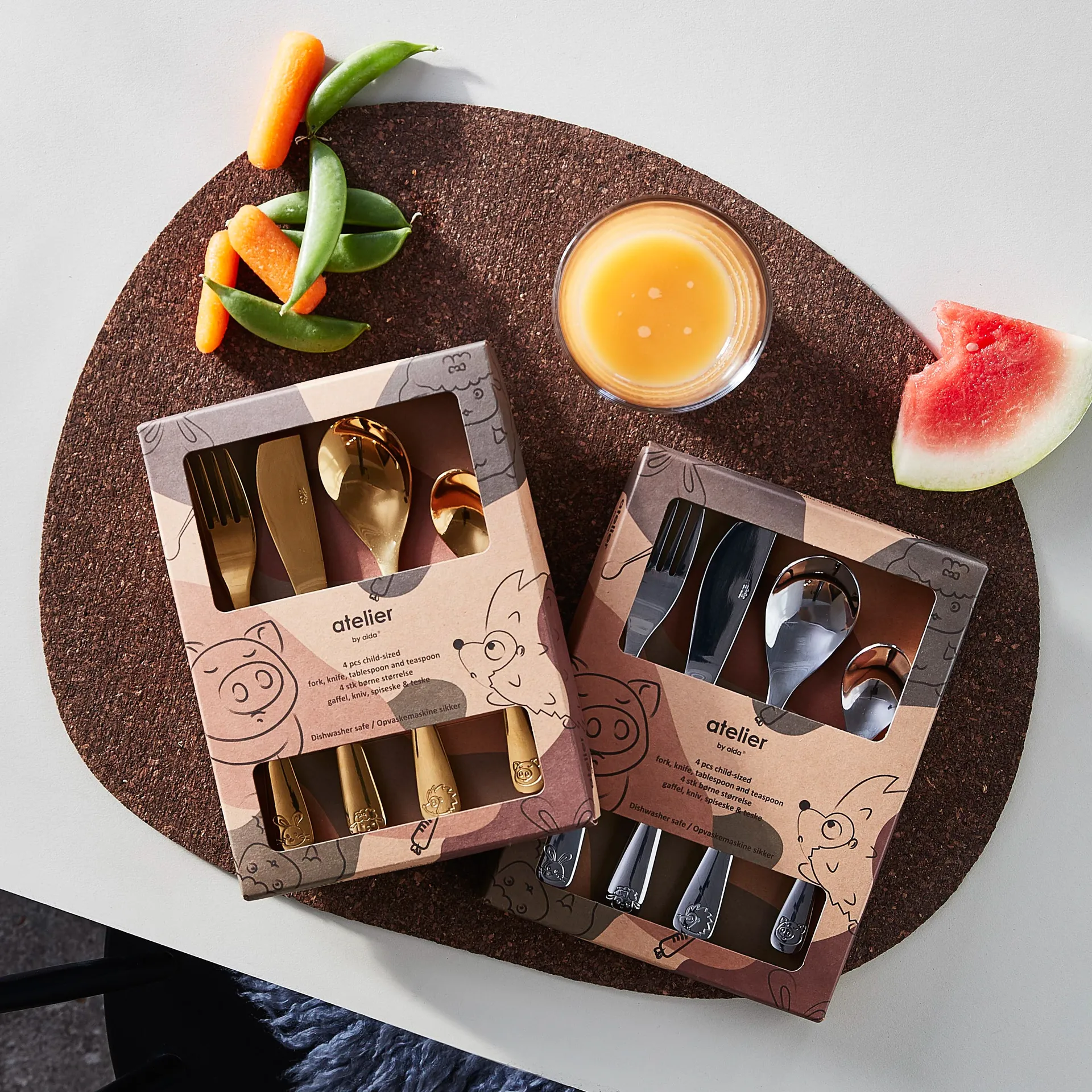 어린이용 커트러리 4 피스, Gold Aida | 아이다