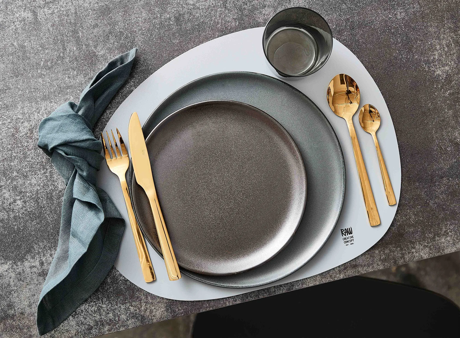 로 디저트 스푼 4개 세트, Gold Aida | 아이다