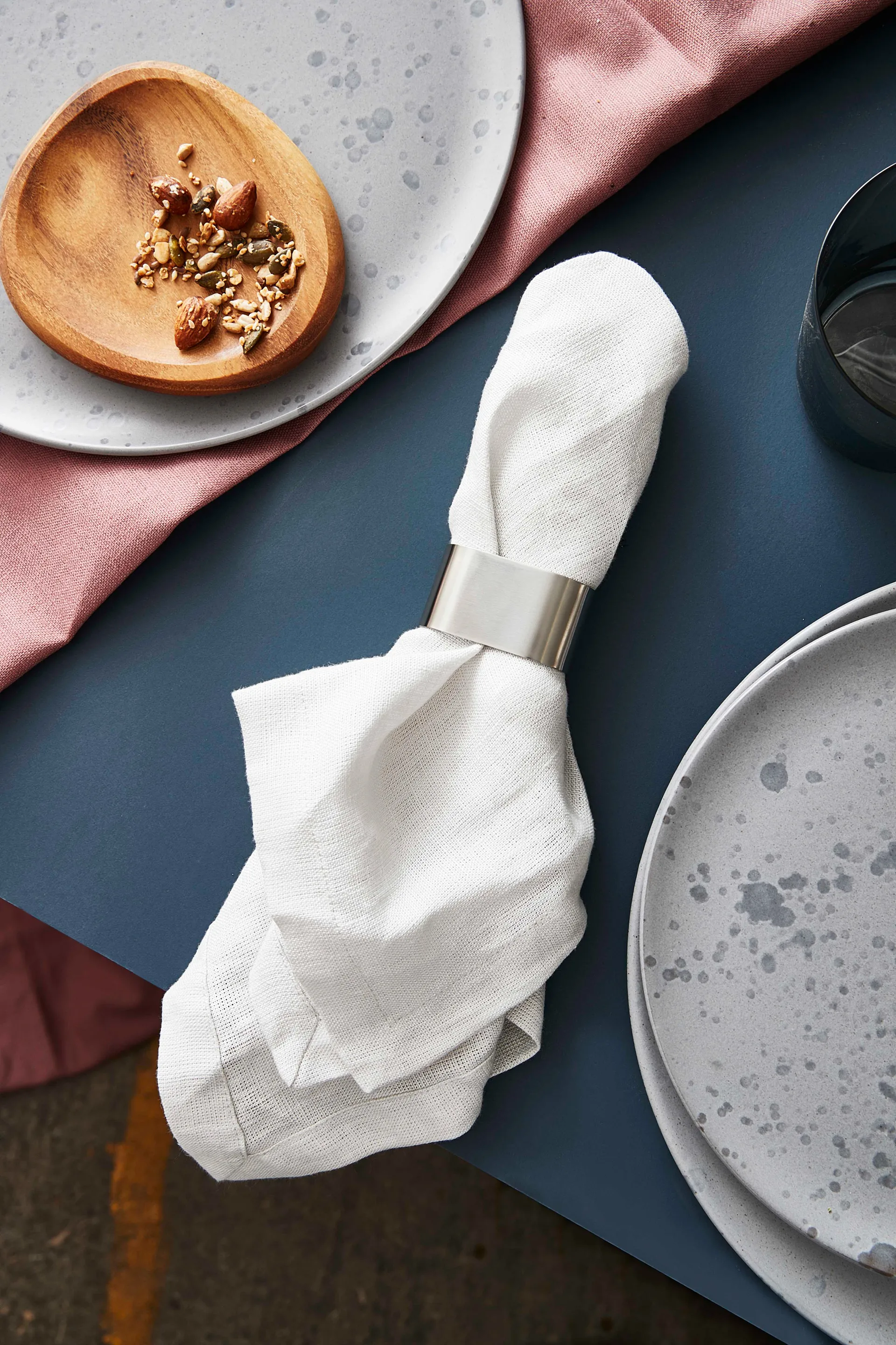 로 냅킨 홀더 4개 세트, Stainless steel Aida | 아이다