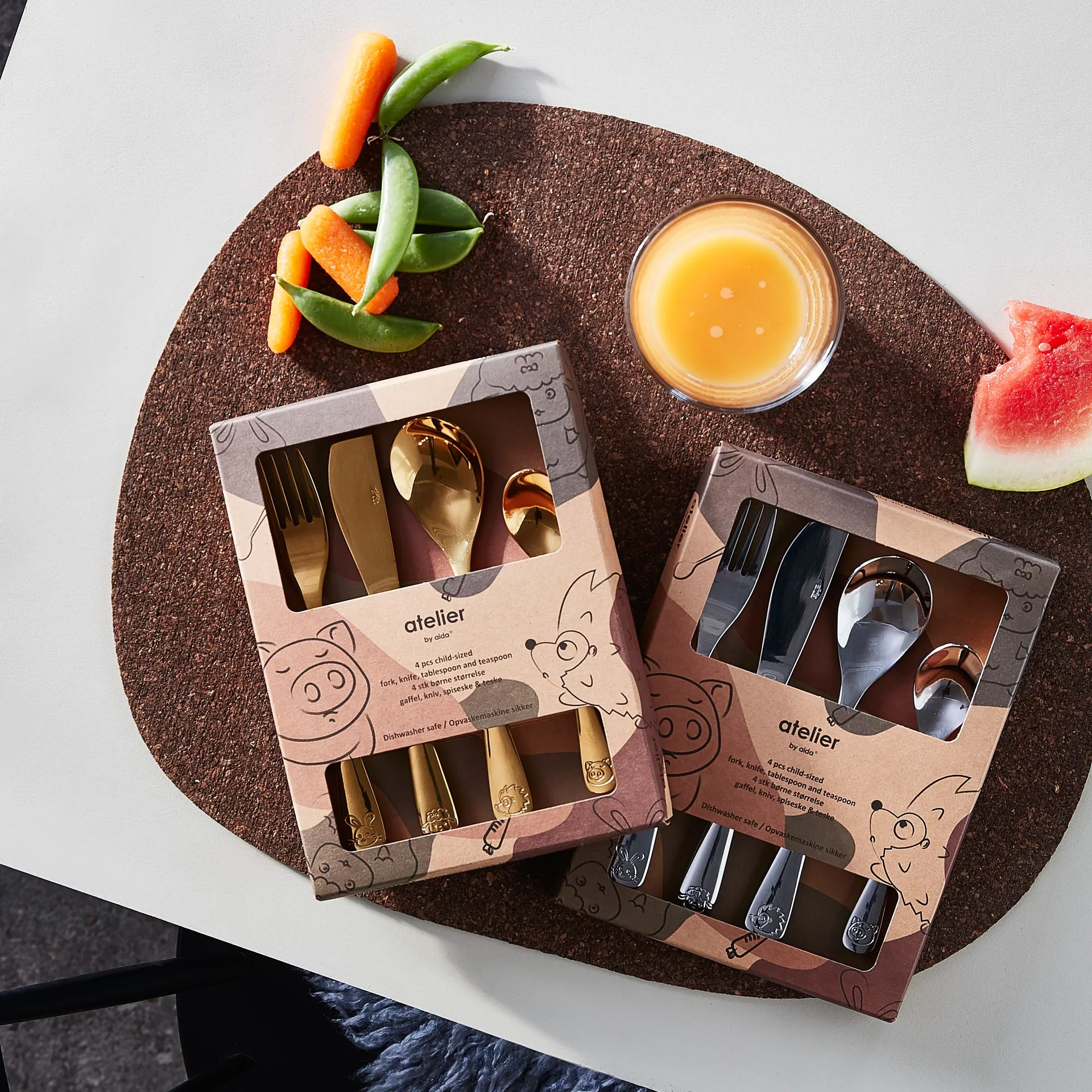 어린이용 커트러리 4 피스, Steel Aida | 아이다