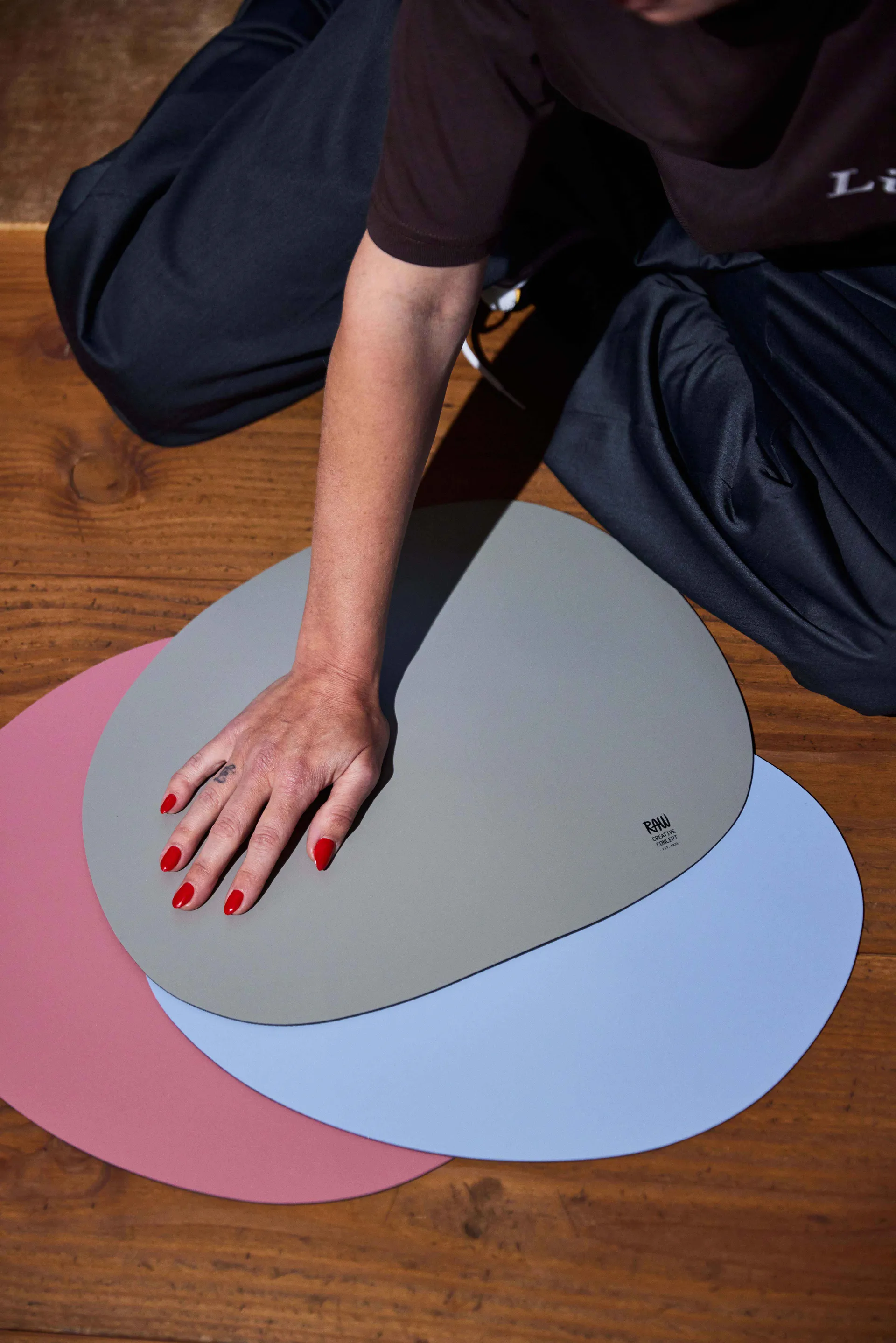 로 테이블매트 41 x 33.5 cm, Sky blue Aida | 아이다