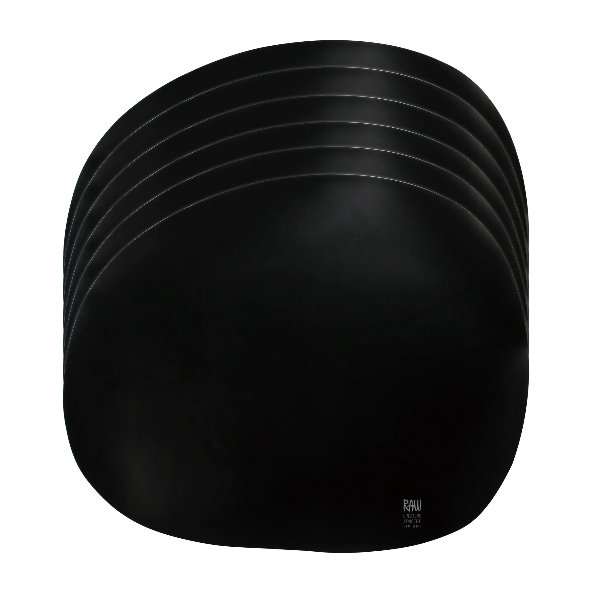 로 테이블매트 실리콘 6개 세트, Black Aida | 아이다