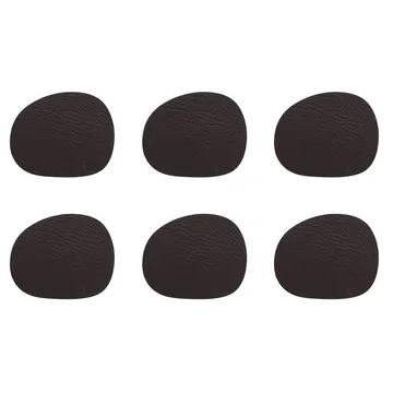 로 가죽 코스터 6개 세트 - brown buffalo (brown) - Aida | 아이다