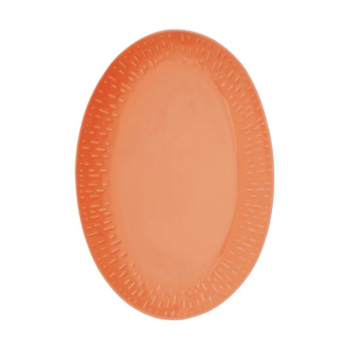 콘페티 오벌 플레이트 - Apricot, 25.5x36 cm - Aida | 아이다