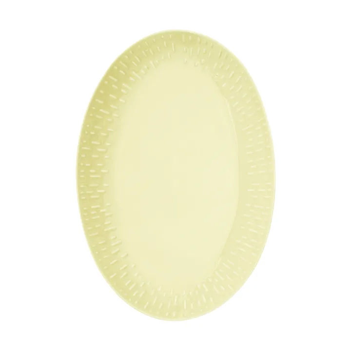 콘페티 오벌 플레이트 - Lemon, 25.5x36 cm - Aida | 아이다