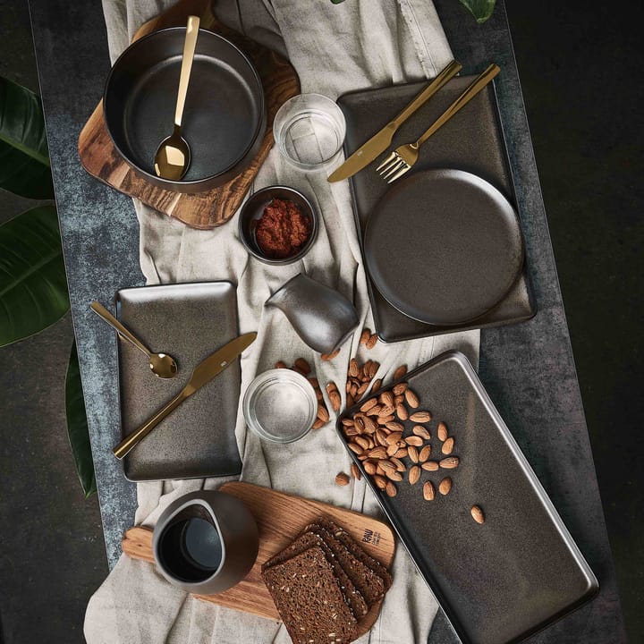 로 스톤웨어 딥 보울, Metallic brown Aida | 아이다