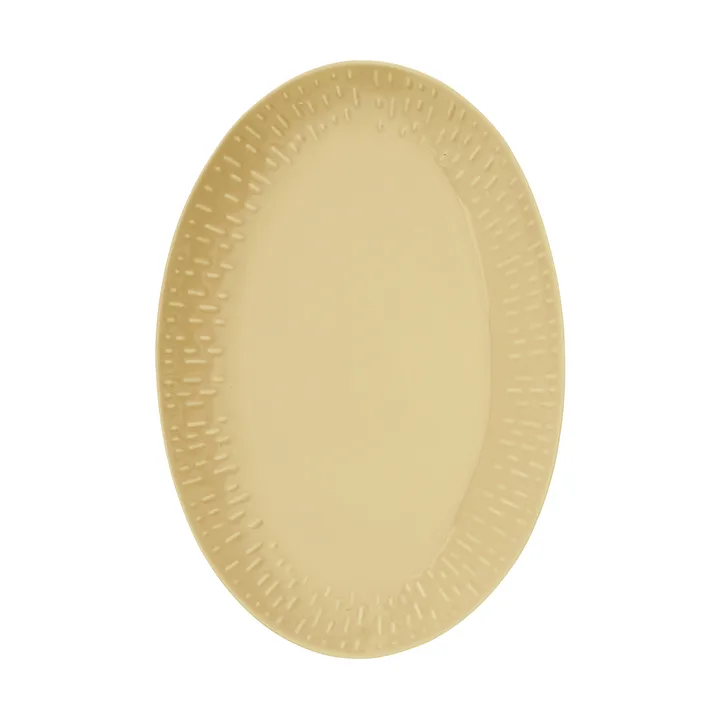 콘페티 오벌 플레이트 - Mustard, 25.5x36 cm - Aida | 아이다