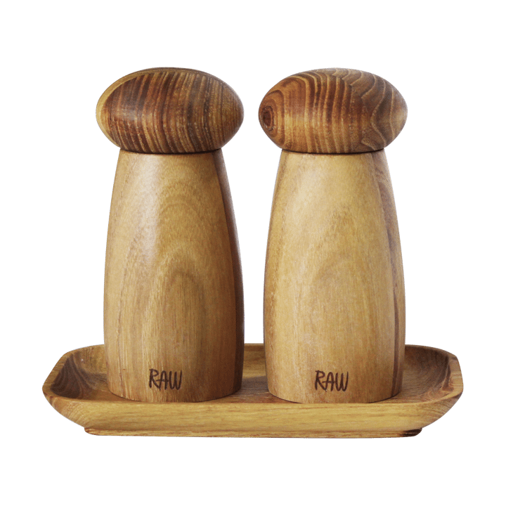 Raw 솔트 앤 페퍼 그라인더 (트레이 포함) - Teak - Aida | 아이다