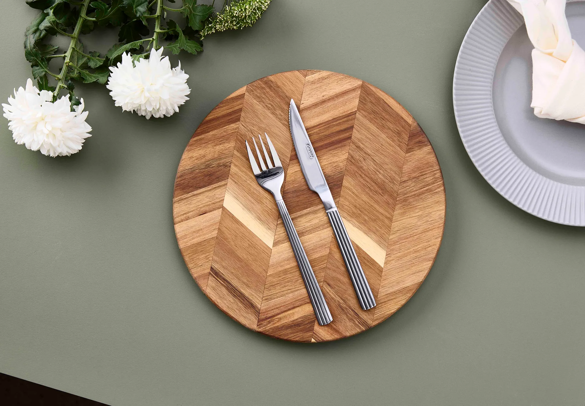 그루비 스테이크 나이프, Stainless steel Aida | 아이다