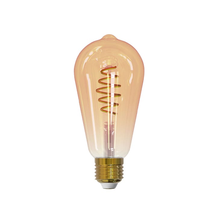 Airam 스마트홈 필라멘트 LED-에디슨 전구 - Amber, st64, spiral e27, 6w - Airam | 아이람