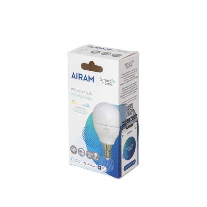 Airam 스��마트홈 LED-글로브 전구 - White e14, 5w - Airam | 아이람