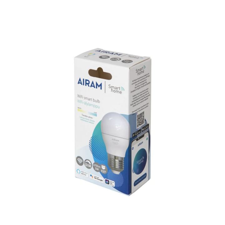 Airam 스마트홈 LED-글로브 전구 - White e27, 5w - Airam | 아이람