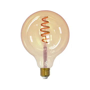 아이람 스마트홈 필라멘트 LED-글로브 전구 - Amber, 125mm, spiral e27, 6w - Airam | 아이람