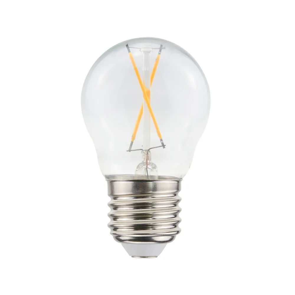 아이람 필라멘트 LED-글로브 전구, Clear, non-dimmable, 2-filament e27, 1w Airam | 아이람
