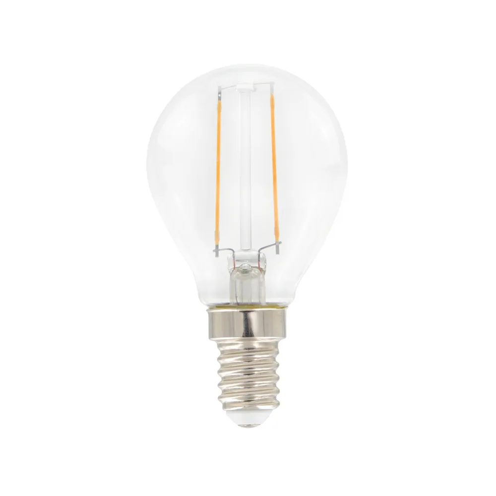 아이람 필라멘트 LED-글로브 전구, Clear, non-dimmable e14, 2w Airam | 아이람