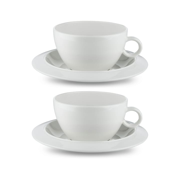 바베로 티 컵과 소서 2개 세트 - white - Alessi | 알레시