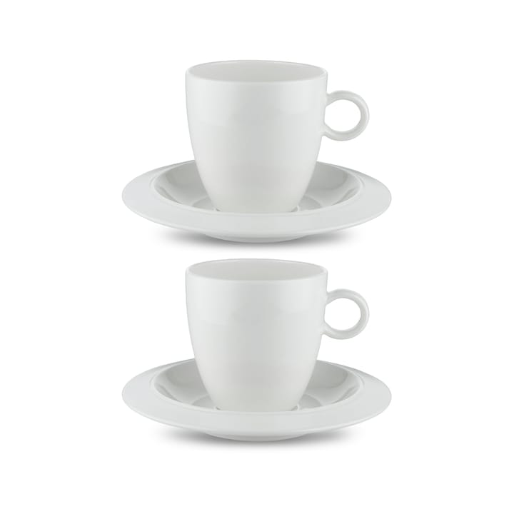 바베로 커피 컵과 소서 2개 세트 - white - Alessi | 알레시