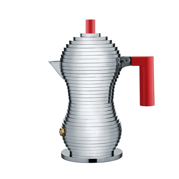 풀시나 에스프레소 메이커 3 컵 - red handle - Alessi | 알레시