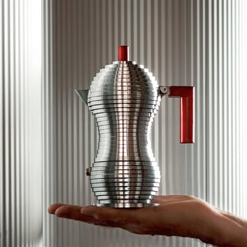 풀시나 에스프레소 메이커 3 컵 - red handle - Alessi | 알레시