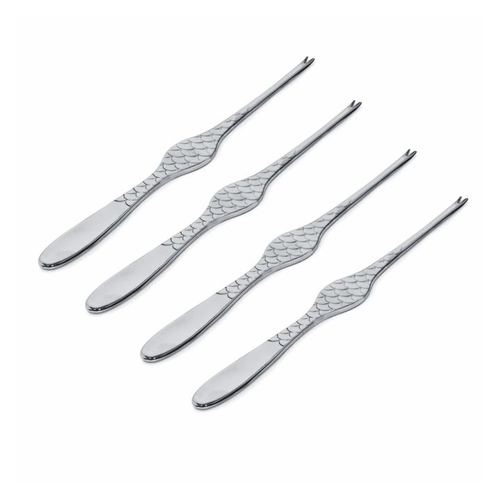 Colombina Fish seafood fork 4개 세트 - stainless steel - Alessi | 알레시