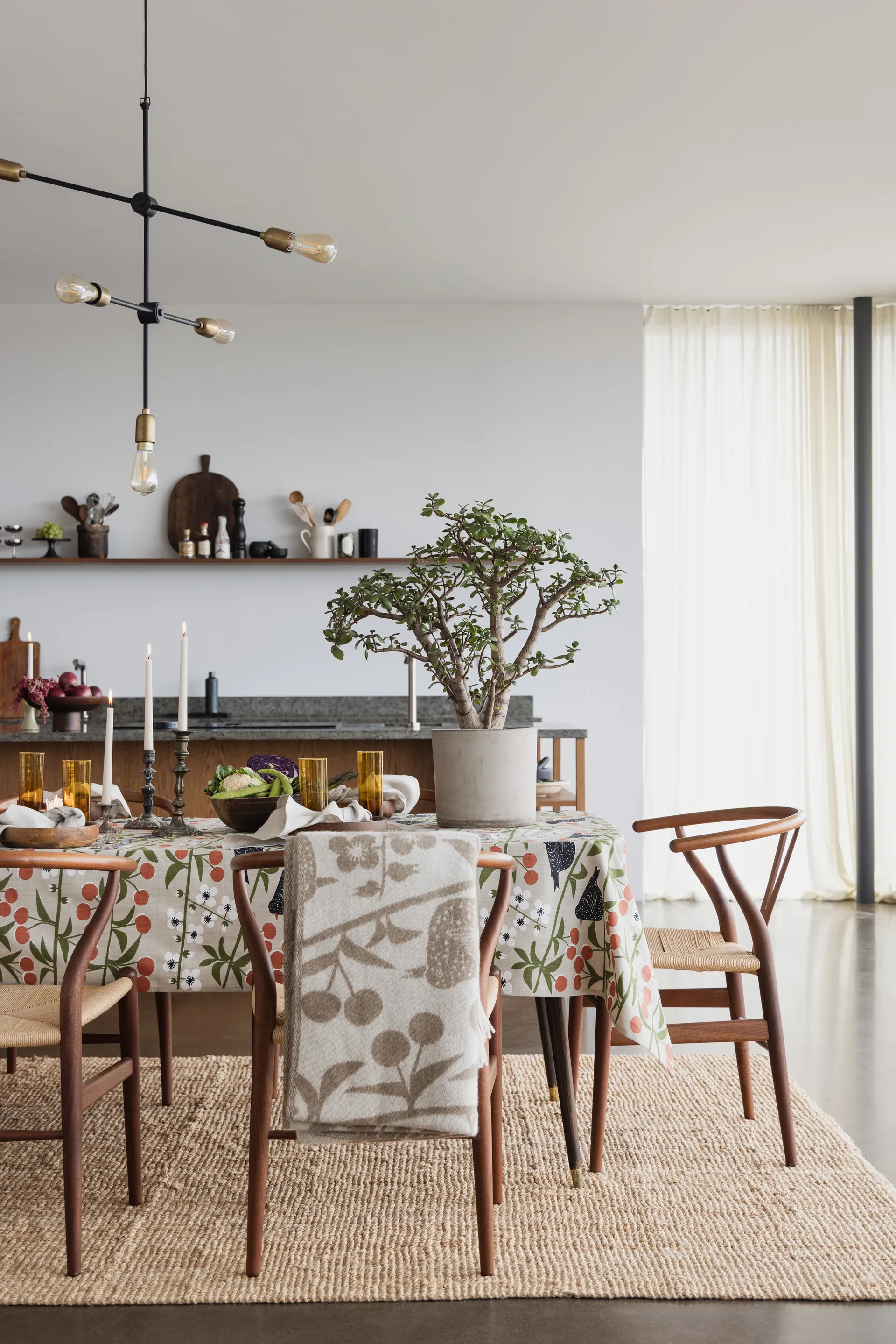 체리 가든 스로우 130x170 cm, Brown-offwhite Almedahls | 알메달스